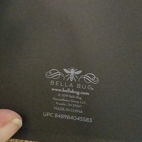 Bella Bug Field Journal 100pg Jute Drawstring Bag - Picture 3 of 3